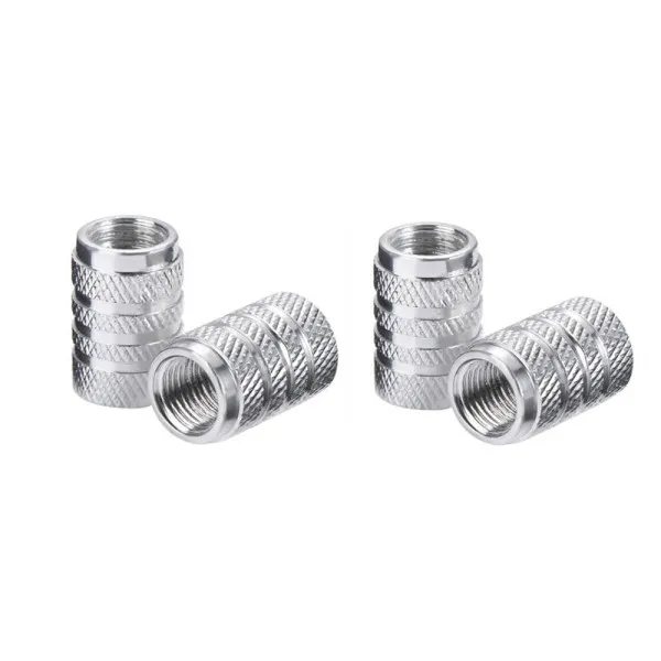 Καπάκια Βαλβίδων Αυτοκινήτου Σετ 4τμχ XM-03 Ασημί