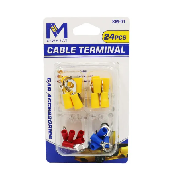 Ακροδέκτες Οπής με Μόνωση Σετ 24τμχ XM-W10590