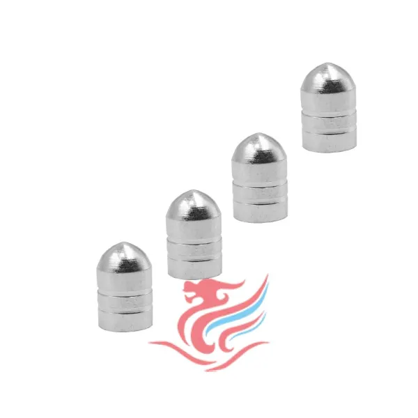 Καπάκια Βαλβίδων Αυτοκινήτου Σετ 4τμχ XM-W14025-2-S Ασημί