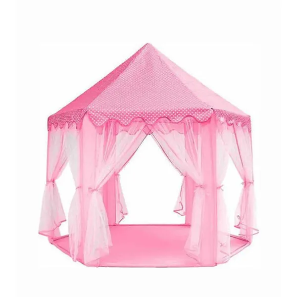 Παιδική Σκηνή Σπιτάκι Pop Up με Κουνουπιέρα για 3 χρονών και άνω 140x140x140 Ροζ