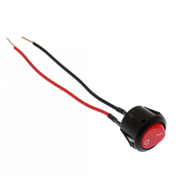 Διακόπτης On - Off με Καλώδιο 12V - 24V XM-W11203 Κόκκινο