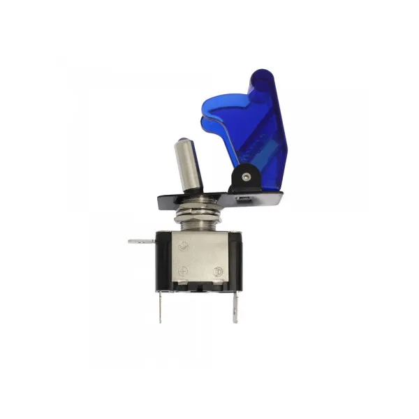 Διακόπτης Αεροπορικού Τύπου On - Off 2 Pins 12V XM-W11054-1 Μπλε