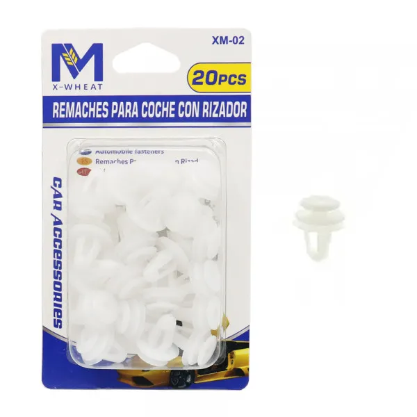 Πλαστικά Κλιπ - Κουμπώματα Αυτοκινήτου Σετ 20τμχ XM-W12055-5 Λευκά