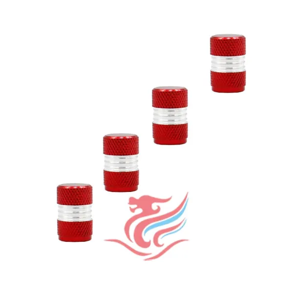 Καπάκια Βαλβίδων Αυτοκινήτου Σετ 4τμχ XM-W06503-2-R Κόκκινο