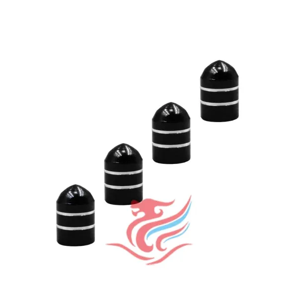 Καπάκια Βαλβίδων Αυτοκινήτου Σετ 4τμχ XM-W14025-2-B Μαύρο