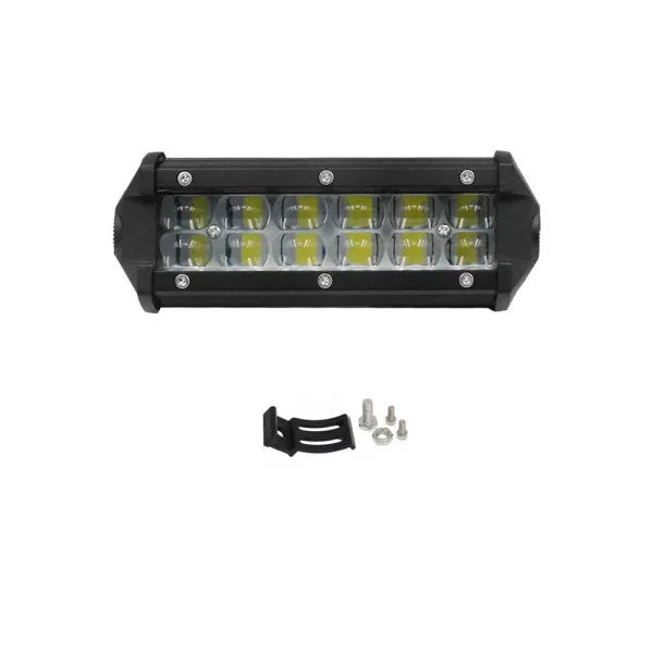 LED Αδιάβροχο Προβολάκι - Μπάρα Αλουμινίου 12V-24V 10cm 36W 12 CREE T6 IP68 3600LM 6000K OYQP-0008