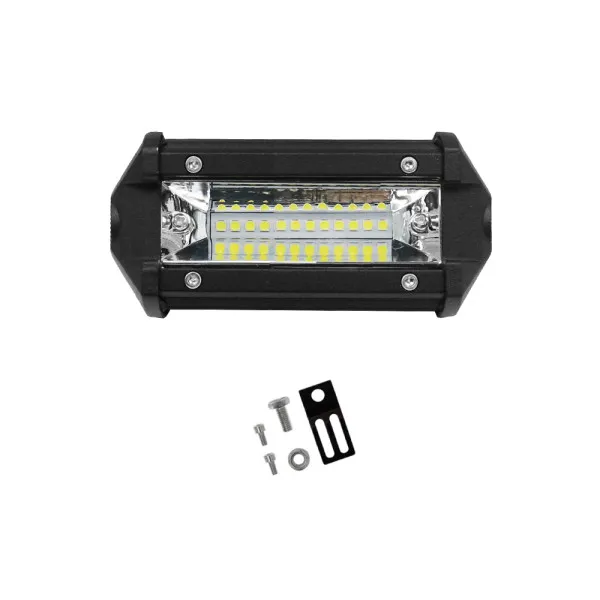 LED Αδιάβροχο Προβολάκι - Μπάρα Αλουμινίου 12V-24V 10cm 36W 12 SMD IP68 2880LM 6000K OYQP-0002