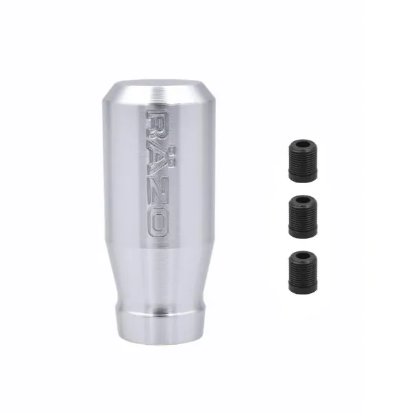 Πόμολο - Λεβιές Ταχυτήτων Αλουμινίου Ίσιος Razo HW-0039 Ασημί