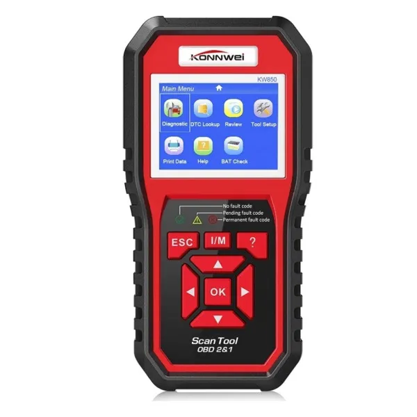 Ψηφιακό Διαγνωστικό Αυτοκινήτου Konnwei OBD 2 με Καλώδιο Συμβατό με Android KW850