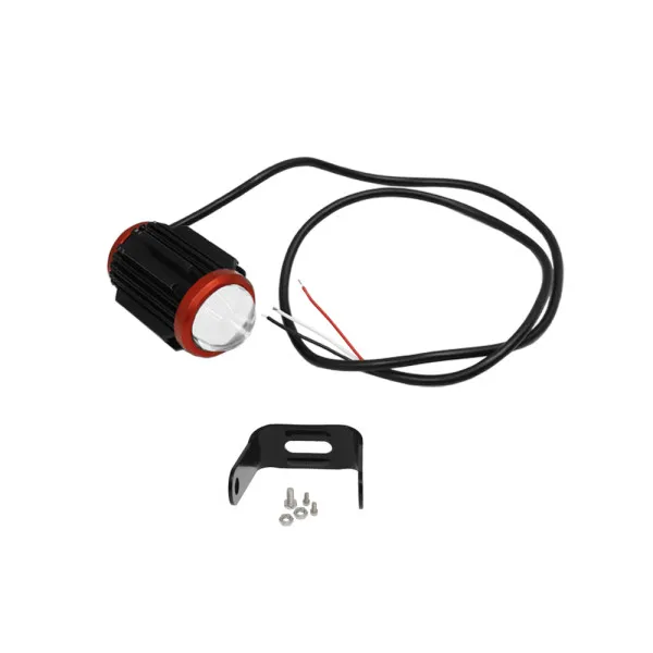 Προβολάκι Μοτοσυκλέτας Αλουμινίου με 2 Σκάλες Ψυχρό Λευκό - Κίτρινο 12W 12V 1 τμχ HW-0071