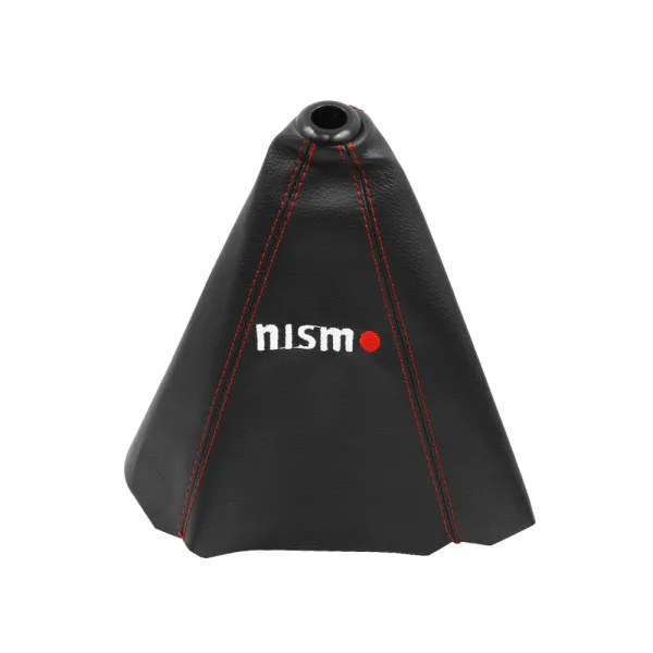 Φούσκα για Λεβιέ Ταχυτήτων Αυτοκινήτου Universal Nism Δερματίνη HW-0025 Μαύρο - Κόκκινο