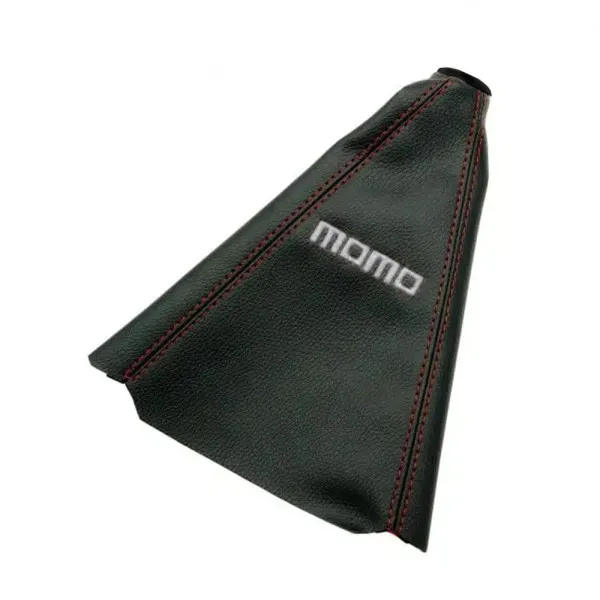 Φούσκα για Λεβιέ Ταχυτήτων Αυτοκινήτου Universal Momo Δερματίνη HW-0023 Μαύρο - Λευκό