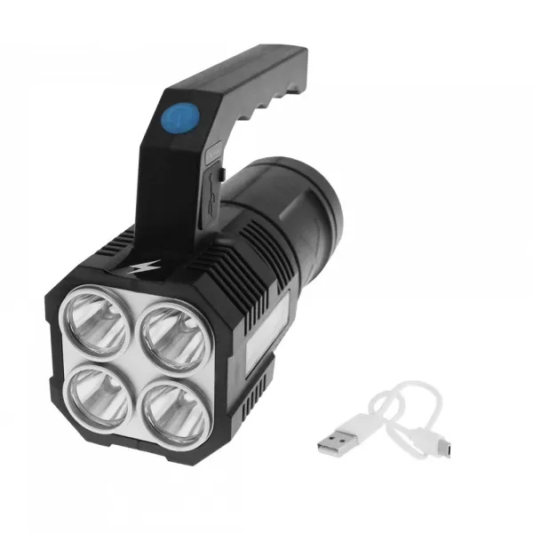 LED Επαναφορτιζόμενος Διπλός Φακός XPE/COB USB 5V με 4 Λειτουργίες BL - X502