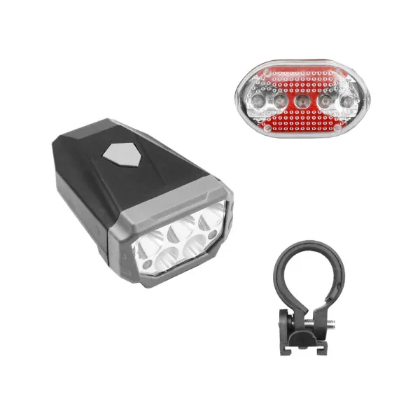 Σετ με Φώτα Ποδηλάτου Εμπρός & Πίσω με 3 Λειτουργίες Ψυχρό Λευκό - Κόκκινο BL-B73