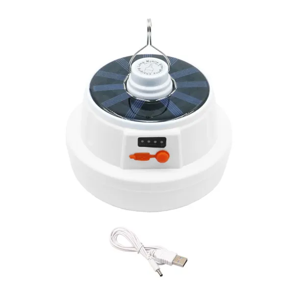 LED Ηλιακό Φωτιστικό για Camping με Γάντζο και 5 Λειτουργίες Φωτισμού BL-2026