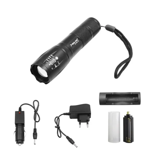 LED Επαναφορτιζόμενος Αδιάβροχος Φακός Ψυχρό Λευκό με 5 Λειτουργίες Φωτισμού BL-1831-T6