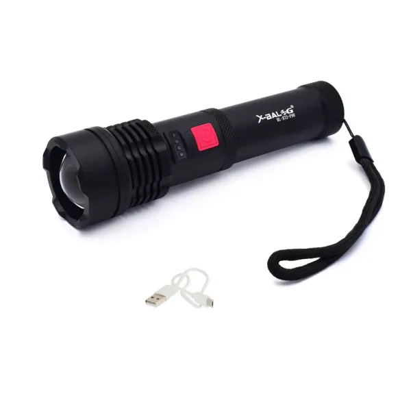 LED Επαναφορτιζόμενος Αδιάβροχος Φακός Ψυχρό Λευκό με 5 Λειτουργίες Φωτισμού BL-X72-P90