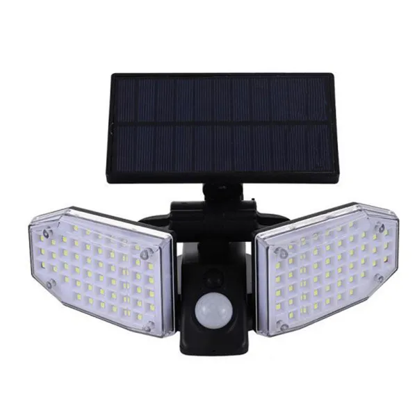 LED Αδιάβροχο Ηλιακό Επιτοίχιο Φωτιστικό 100 SMD Ψυχρό Λευκό με Ανιχνευτή Κίνησης JD-2101