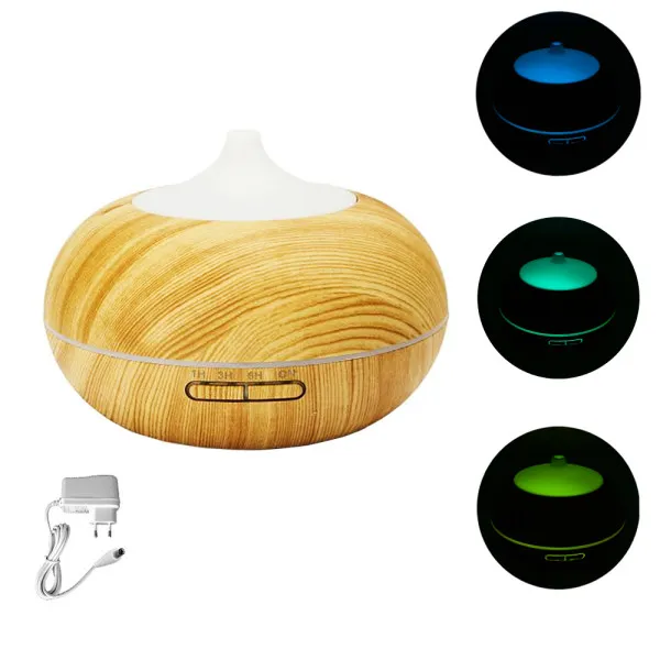 Υγραντήρας - Diffuser Αρωματοθεραπείας με LED Φωτισμό CX-56 Καφέ