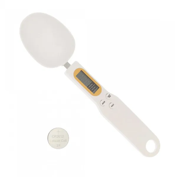 Κουτάλι Μεζούρα Ακριβείας με LCD Οθόνη 0.1gr/0.5kg Λευκή ΤΥ-16