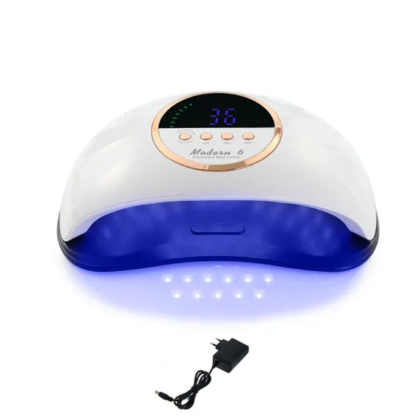 Φουρνάκι Νυχιών UV - LED 2 Ταχυτήτων 48W Modern 6 Λευκό