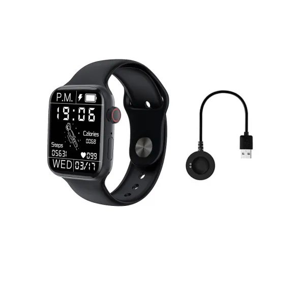 Smartwatch με Παλμογράφο και Απάντηση Κλήσεων - Μηνυμάτων HW22Pro Μαύρο