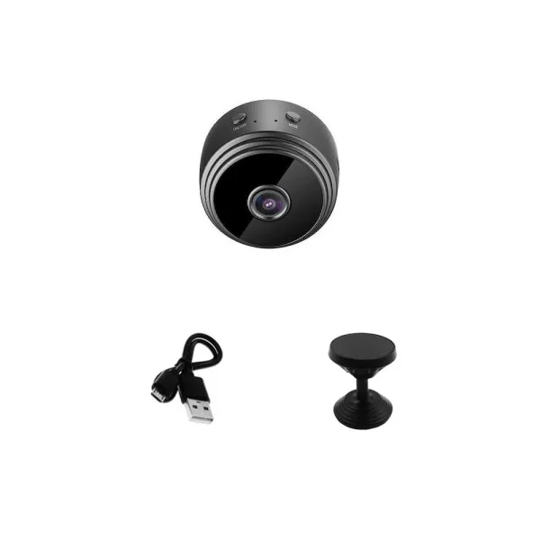 Mini Κρυφή Κάμερα Παρακολούθησης με Καταγραφή Wifi HD Ασύρματη με Μαγνητική Βάση A9