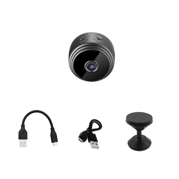 Mini Κρυφή Κάμερα Παρακολούθησης με Καταγραφή Wifi FHD Ασύρματη με Μαγνητική Βάση A9+Wi-Fi