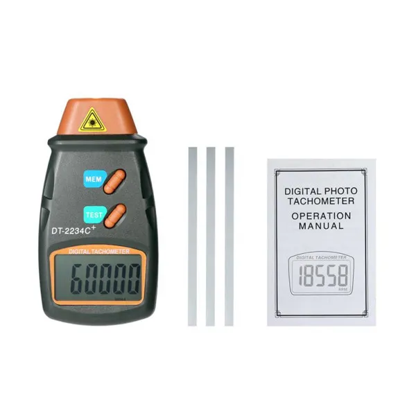 Ψηφιακό Ταχύμετρο - Στροφόμετρο με RPM και m/min DT-2234C+