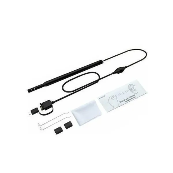 Ωτοσκόπιο με Κάμερα και LED Φορητό για Σύνδεση με Κινητό και Υπολογιστή HD Αδιάβροχο IP67 5.5mm i96