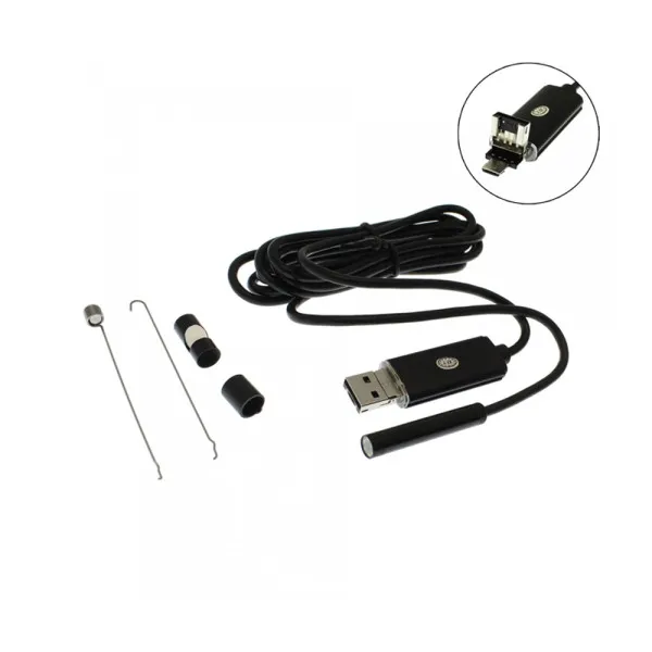 Ενδοσκοπική Κάμερα Αδιάβροχη IP67 5m 7mm για Κινητό Android και Υπολογιστή AN99-5m
