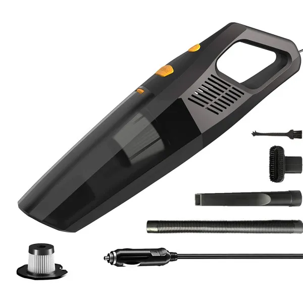 Σκουπάκι Αυτοκινήτου Στερεών 120W με Καλώδιο Αναπτήρα 12V Carsun C1398-1