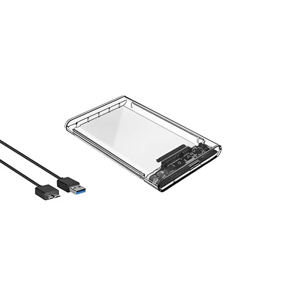 Θήκη για Σκληρό Δίσκο 2.5" SATA III με Σύνδεση USB 3.0 Διάφανη YWX-HDD-USB