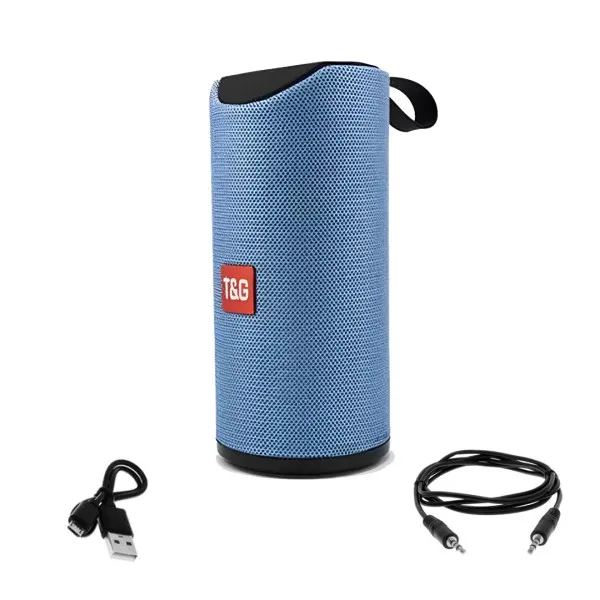 Φορητό Ασύρματο Ηχείο Bluetooth 5W με Διάρκεια Μπαταρίας έως 4 Ώρες USB/TF/FM TG113 Γαλάζιο