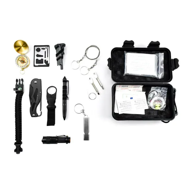 Κιτ Επιβίωσης 16 σε 1 σε Αδιάβροχο Βαλιτσάκι KK-1