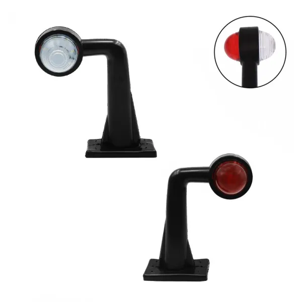 LED Πλευρικά Φώτα - Κέρατα Όγκου Αυτοκινήτου - Φορτηγού 12V - 24V IP66 Λευκό - Κόκκινο 2 τμχ