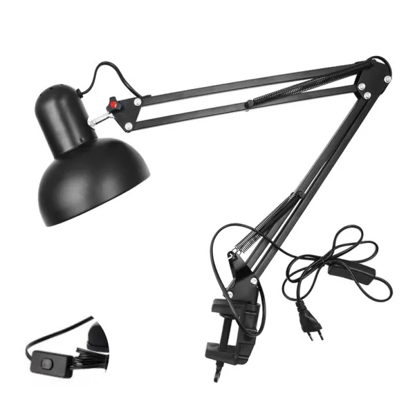 Φωτιστικό Γραφείου με Σπαστό Βραχίονα 80x16cm MT-330 Μαύρο