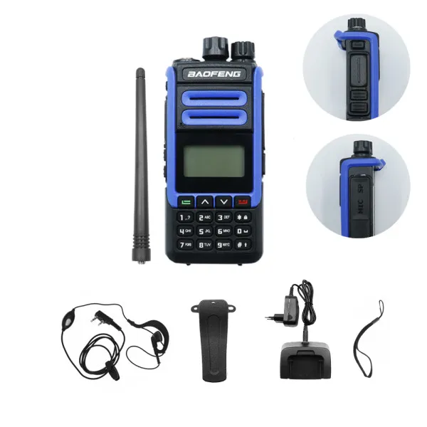 Ασύρματος Φορητός Πομποδέκτης VHF - UHF 10W 1 τμχ BAOFENG BF-H7 Μπλε