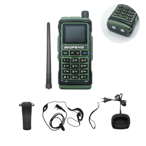 Ασύρματος Φορητός Πομποδέκτης VHF - UHF 5W 1 τμχ BAOFENG BF-UV17 Πράσινο