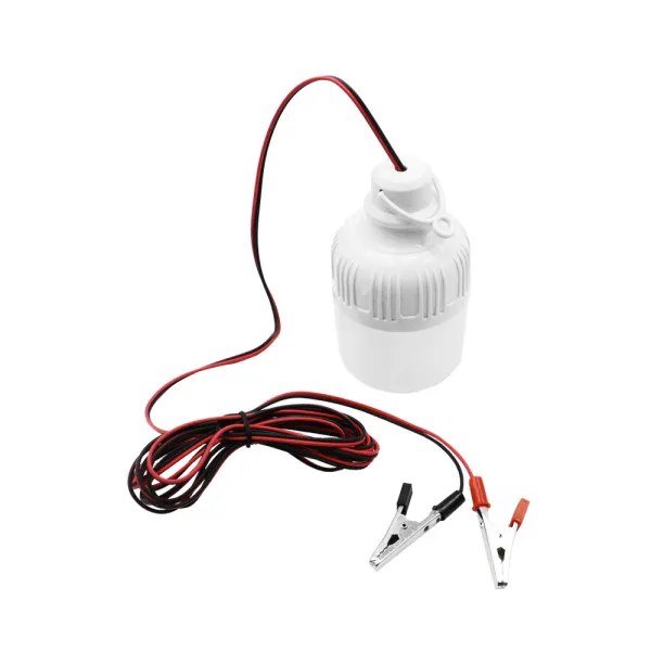 Λάμπα Εργασίας LED Ε27 10W 12V 14SMD 6500K 800LM με Κροκοδειλάκια OEM