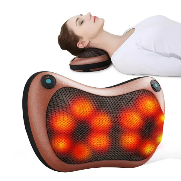 Μαξιλάρι - Συσκευή Μασάζ Shiatsu για τον Αυχένα με Λειτουργία Θέρμανσης 8028