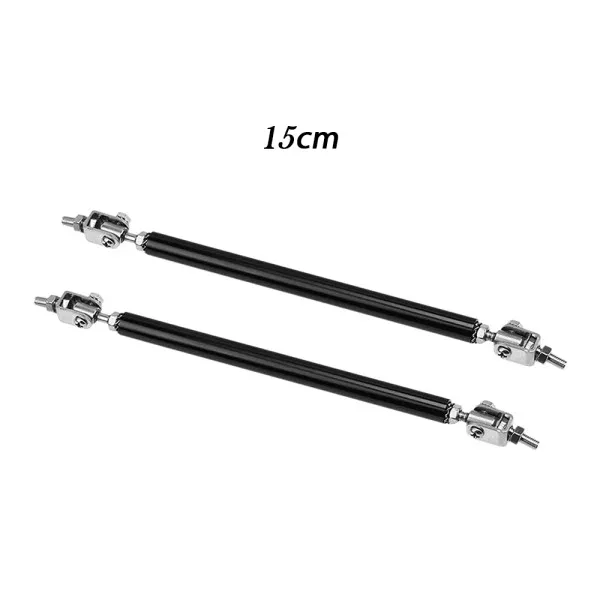 Μπαράκια Στήριξης 15cm με Σπείρωμα για Διακοσμητικό Spoiler 2τμχ HW-0013 Μαύρα