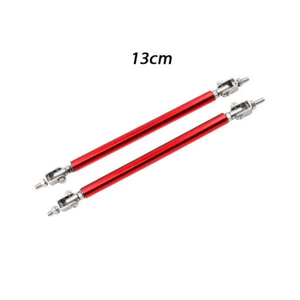 Μπαράκια Στήριξης 13cm με Σπείρωμα για Διακοσμητικό Spoiler 2τμχ HW-0012 Κόκκινα