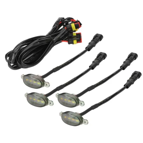 Προειδοποιητικά Φώτα Αυτοκινήτου 16W 12V Ψυχρό Λευκό Σετ 4 τμχ