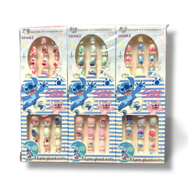 Stitch Σετ Τεχνητών Νυχιών 12τμχ 125440-05 Πολύχρωμο