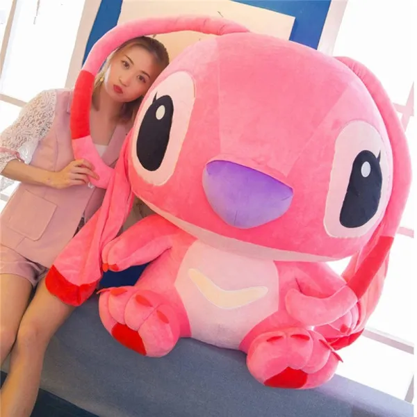 Stitch Λούτρινο 60cm Ροζ