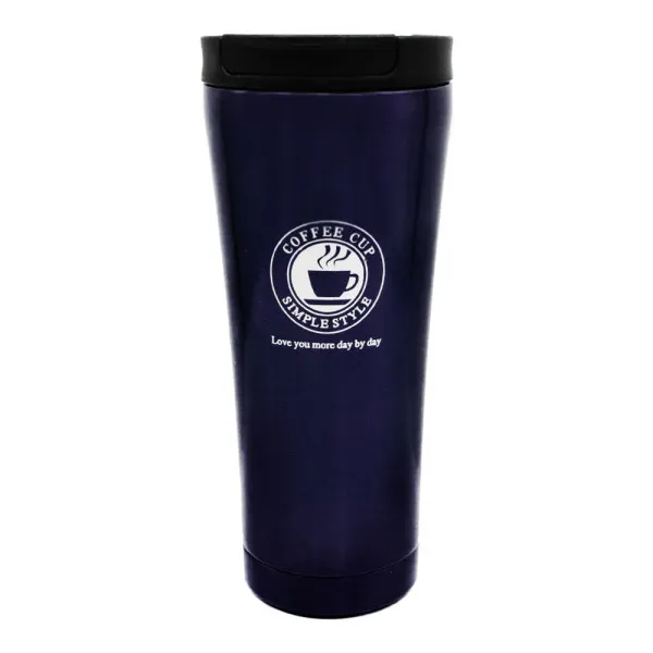 Ποτήρι Θερμός με Καπάκι Ασφαλείας 500ml JB-1713 Μπλε