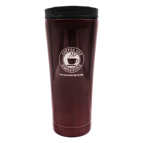 Ποτήρι Θερμός με Καπάκι Ασφαλείας 500ml JB-1713 Βυσσινί