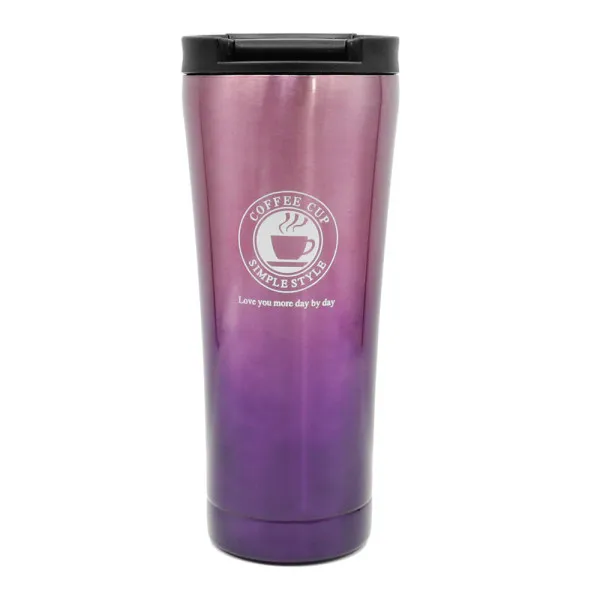 Ποτήρι Θερμός με Καπάκι Ασφαλείας 500ml JB-1715 Ροζ - Μωβ