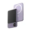 Μαγνητικό wireless power bank 1500mAh 22.5w fast charging με Οθόνη και Ασύρματη Φόρτιση 17743-1040 Μωβ